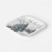 冬のワンダーランド外は寒い男女兼用 ペーパープレート (傾斜あり)