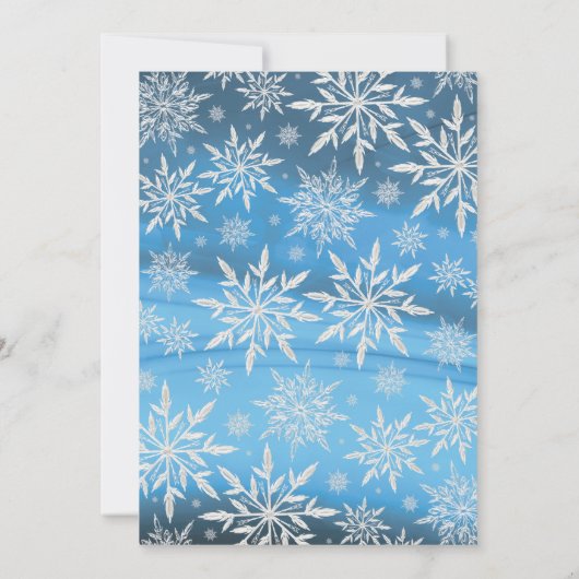 冬のワンダーランド小さな王子の男の子の赤ちゃんシャワー 招待状 (裏面)