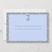 冬のワンダーランド少年1歳の誕生日 招待状 (裏面)