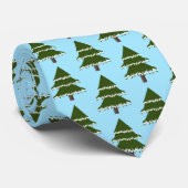 冬のワンダーランド常緑樹 ネクタイ (ロール)