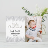 冬のワンダーランド招待状シルバーパイン写真 招待状 (スタンド正面)