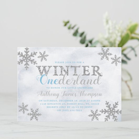 冬のワンダーランド最初の誕生日パーティー 招待状 (スタンド正面)