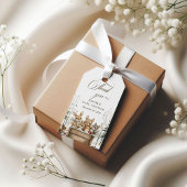 冬のワンダーランド森林動物の赤ちゃんシャワー ギフトタグ