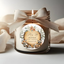 冬のワンダーランド森林動物の赤ちゃんシャワー