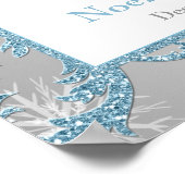 冬のワンダーランド結婚のシーティングポスター ポスター (角)