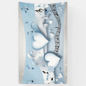 冬のワンダーランド結婚のバナー 横断幕 (縦)