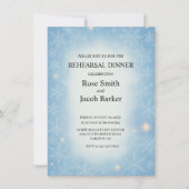 冬のワンダーランド結婚のリハーサルディナー 招待状 (正面)