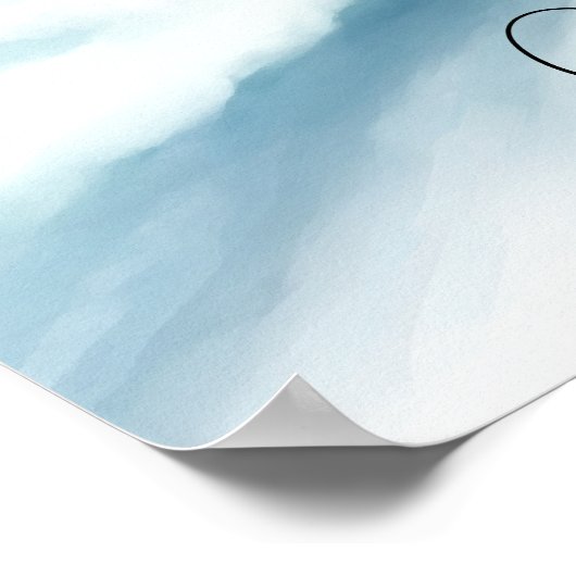 冬のワンダーランド結婚の歓迎サイン ポスター (角)