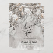 冬のワンダーランド花の森の日付を保存 セーブザデート (正面/裏面)