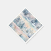 冬のワンダーランド芸術的- スタンダードカクテルナプキン (角)