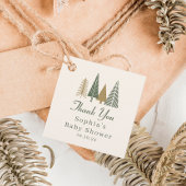 冬のワンダーランド赤ちゃんシャワーありがとう フェイバータグ