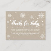 冬のワンダーランド赤ちゃんシャワー予約リクエスト エンクロージャーカード (正面)