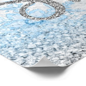 冬のワンダーランド赤ちゃんシャワー歓迎サイン ポスター (角)