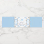 冬のワンダーランド赤ちゃんシャワー水ボトルラベル ペットボトルラベル (シングルラベル)