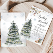 冬のワンダーランド赤ちゃんシャワー 招待状