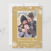 冬のワンダーランド赤金ゴールド平和と愛2の写真 シーズンカード (正面)