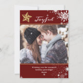 冬のワンダーランド赤金ゴールド平和と愛2の写真 シーズンカード (裏面)