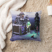 冬のワンダーランド雪のシーン2020 クッション (ブランケット)