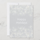 冬のワンダーランド雪の企業の結晶 招待状 (裏面)