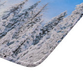冬のワンダーランド雪の松 カッティングボード (角)
