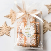 冬のワンダーランド雪の狼の喜び世界 ラウンドシール