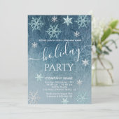冬のワンダーランド雪の結晶の会社のパーティーインベントート 招待状 (スタンド正面)