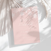 冬のワンダーランド雪の結晶ガールベビーシャワー 招待状