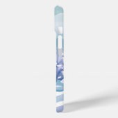冬のワンダーランド雪の青い水の色絵を描の Case-Mate iPhoneケース (裏面 / 左)