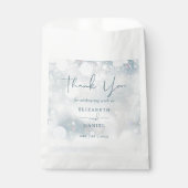 冬のワンダーランド雪結婚ありがとう フェイバーバッグ (正面)