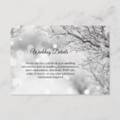 冬のワンダーランド雪結婚の詳細の付属品 エンクロージャーカード (正面)
