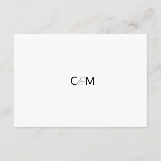 冬のワンダーランド雪結婚の詳細の付属品 エンクロージャーカード (裏面)