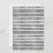 冬のワンダーランド鹿男女兼用の赤ちゃんシャワー サンキューカード (裏面)