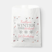 冬のワンダーランド1回目の誕生日 フェイバーバッグ (正面)