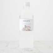 冬のワンダーランド1歳の誕生日 ペットボトルラベル (正面)