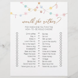 冬のワンダーランド2サイドビンゴベビシャワーゲーム