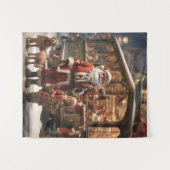 冬のワンダーランド:あなたの壁のためのフェスティバルタペストリー タペストリー (正面(横))