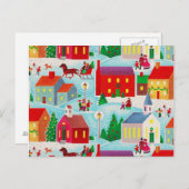 冬のワンダーランド |はがき ポストカード (正面/裏面)