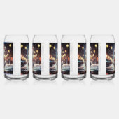 「冬のワンダーランド:アヒルの大都会の冒険」 ガラス缶 (左)