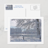 冬のワンダーランド/オランダーパーク/シルヴァニア，オハイオ州 ポストカード (正面/裏面)