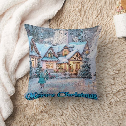 冬のワンダーランド クッション (ブランケット)