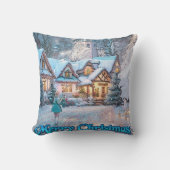 冬のワンダーランド クッション (正面)