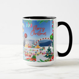 冬のワンダーランド:クリスマスマグカップのコーヒー マグカップ