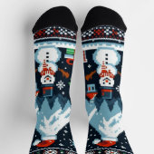 冬のワンダーランド ソックス (上部)