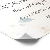 冬のワンダーランド、ツリーブランチ結婚ズ ポスター (角)