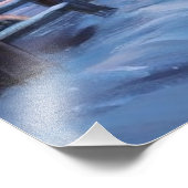 冬のワンダーランド：トワイライトビレッジの山 フォトプリント            (角)