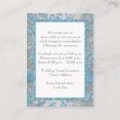 冬のワンダーランド、ハート結婚のインサートに参加 エンクロージャーカード (裏面)