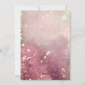 冬のワンダーランド – ピンクと白の居心地の良い家» シーズンカード (裏面)