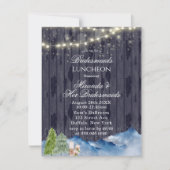 冬のワンダーランド |ブリデスメイド昼食会 招待状 (正面)