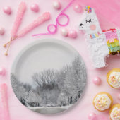 冬のワンダーランド ペーパープレート (パーティー)