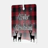 冬のワンダーランド メタルオーナメント (正面左)